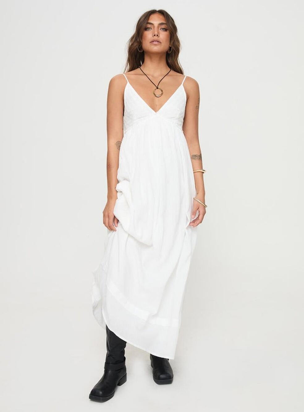 Princess Polly Eriksson Maxi Dress - 2 - White